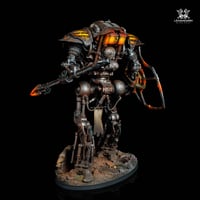 Image 3 of Commission painting - Cerastus Knight Lancer Iron Warriors