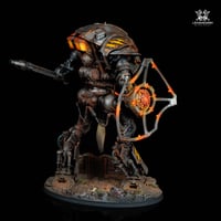 Image 4 of Commission painting - Cerastus Knight Lancer Iron Warriors