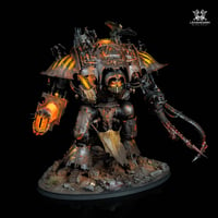 Image 1 of Commission painting - Knight Abominant Iron Warriors (magnetized)