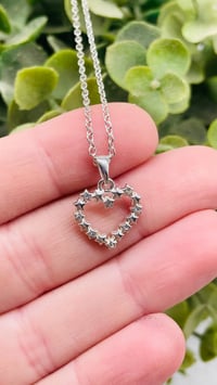 Sterling silver heart necklace