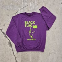 Image 1 of Black Flag My Rules purple sweater