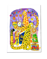 Image 1 of A6 - Le cirque - illustration originale