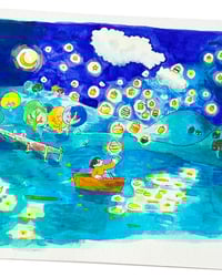 Image 2 of A5 - Les lanternes - illustration originale