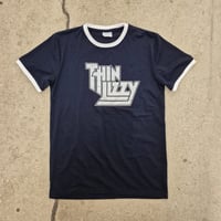 Image 1 of Thin Lizzy navy ringer shirt