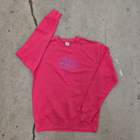 Image 1 of Hole logo pink sweater