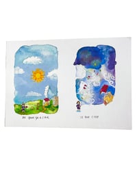 Image 1 of A5 - L'orage - illustration originale