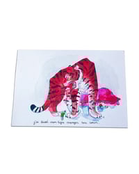 Image 1 of A5 - Le tigre qui a mangé ton cœur - illustration originale