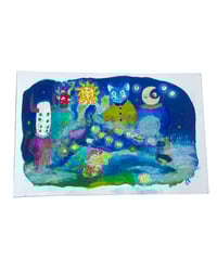 Image 2 of A6 - Les masques - illustration originale