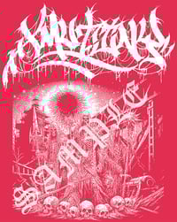 Image 2 of Four Undead Tee - Heliconia (Production Run)