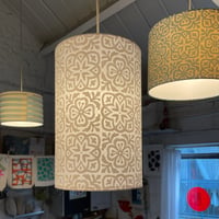 Image 2 of Moroccan Tile Tall Lampshade