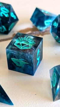 Image 8 of Tempest 8 piece dice set 