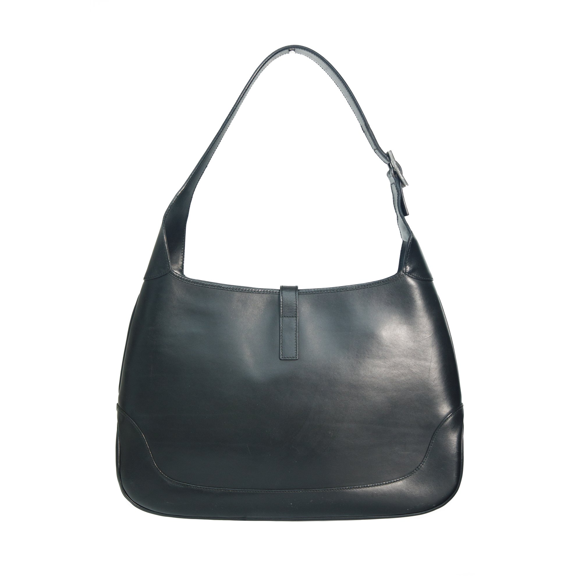 Image of Gucci Black Leather Jackie Shoulder Bag