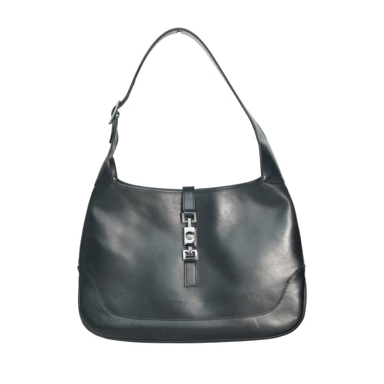 Image of Gucci Black Leather Jackie Shoulder Bag