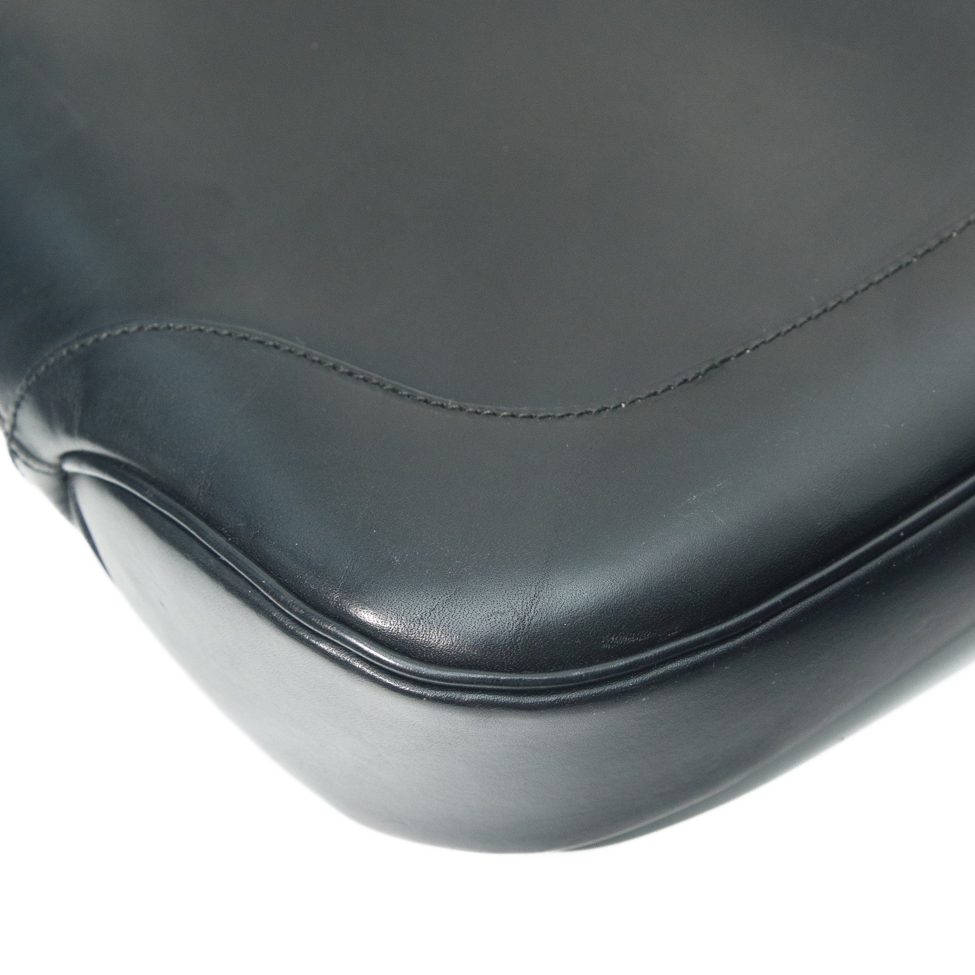 Image of Gucci Black Leather Jackie Shoulder Bag
