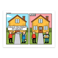 Image of Paint my house print - A4 - signed