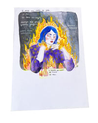 Image 2 of A4 - Le feu - illustration originale