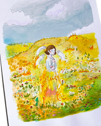 Image 1 of A4 - Pendant que les champs brûlent - illustration originale