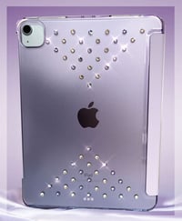 Image 1 of iPad Case with Initials and Crystal Accents