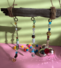 Image 3 of hand-strung glass bead suncatcher