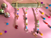 Image 1 of hand-strung glass bead suncatcher