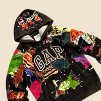 Image 3 of REWORKED GAP INDONESIAN HERITAGE BATIK PATCHWORK HOODIE SIZE S