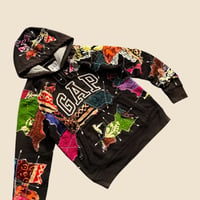 Image 4 of REWORKED GAP INDONESIAN HERITAGE BATIK PATCHWORK HOODIE SIZE S