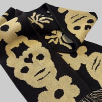 Image of Scarf "Ants, skulls & flowers"