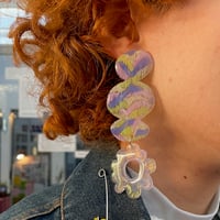 Image 4 of CUSTOM EARRINGS ♥︎ FUNKY FLOWERS & ABSTRACT SHAPES (ideas in the photos)
