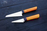 Image 1 of HK&T Kitchen Sharpπ Set AEB L Stainless steel Handmade Petty and Gyuto Knives