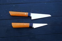 Image 4 of HK&T Kitchen Sharpπ Set AEB L Stainless steel Handmade Petty and Gyuto Knives