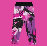 Image 1 of Abstract - Yoga Capri Leggings