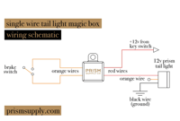Image 4 of Luz trasera de un solo cable Magic Box PRISM SUPPLY