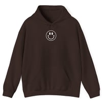 Image 2 of Love Yourself More Hoodie (Brown/White)
