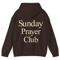 Image 1 of Sunday Prayer Club Hoodie (Brown/Cream)