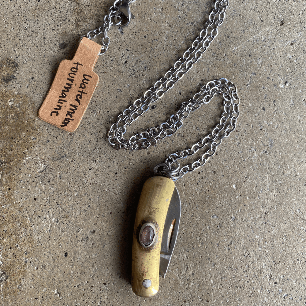 Mini Pocket Knife Necklaces 2