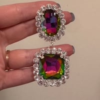 Rainbow Diamond Dangles (sizes 3/4-1")