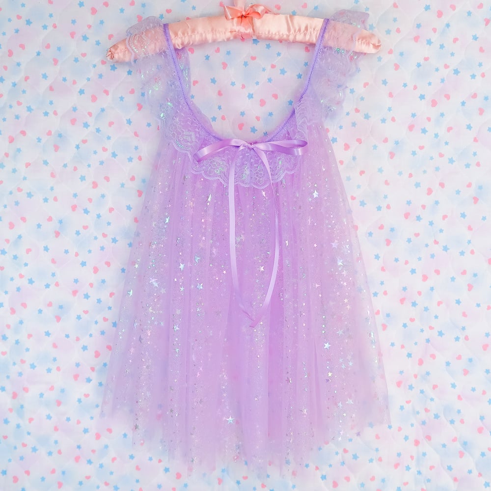 Iridescent Peignoir: Lavender