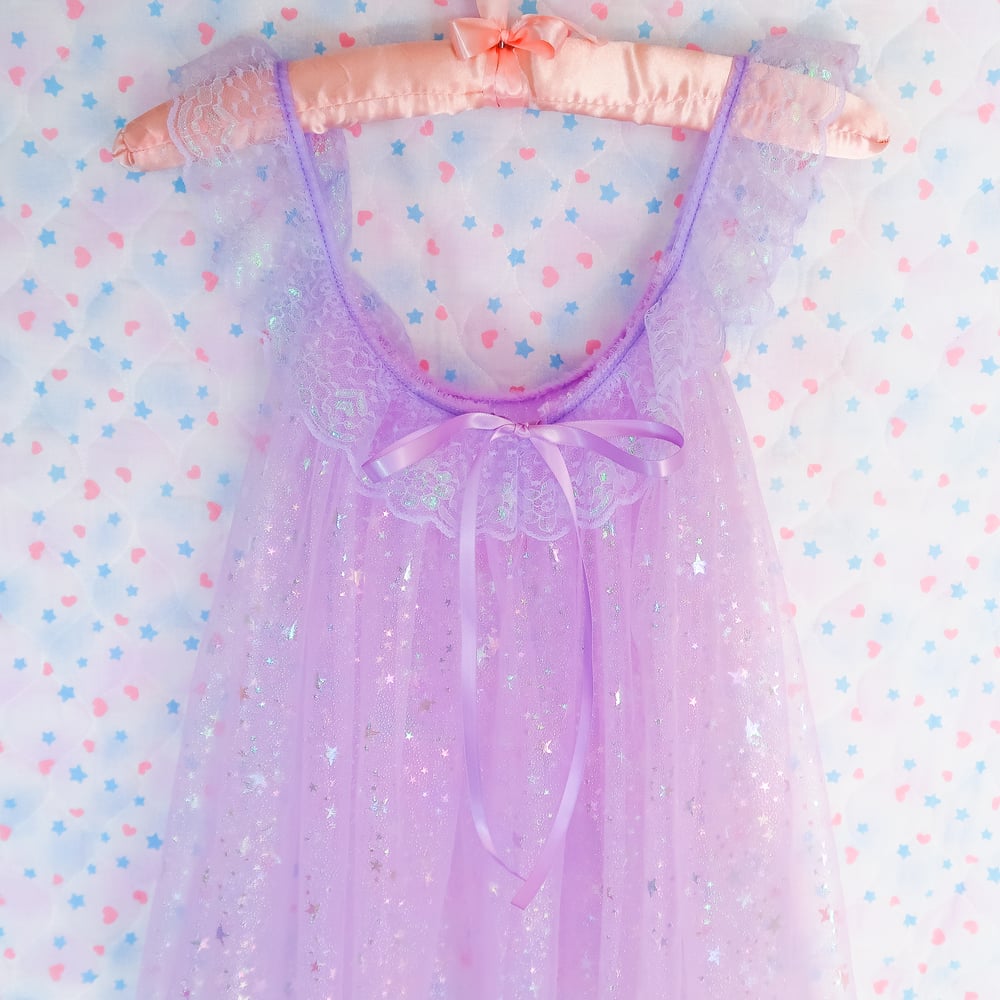 Iridescent Peignoir: Lavender