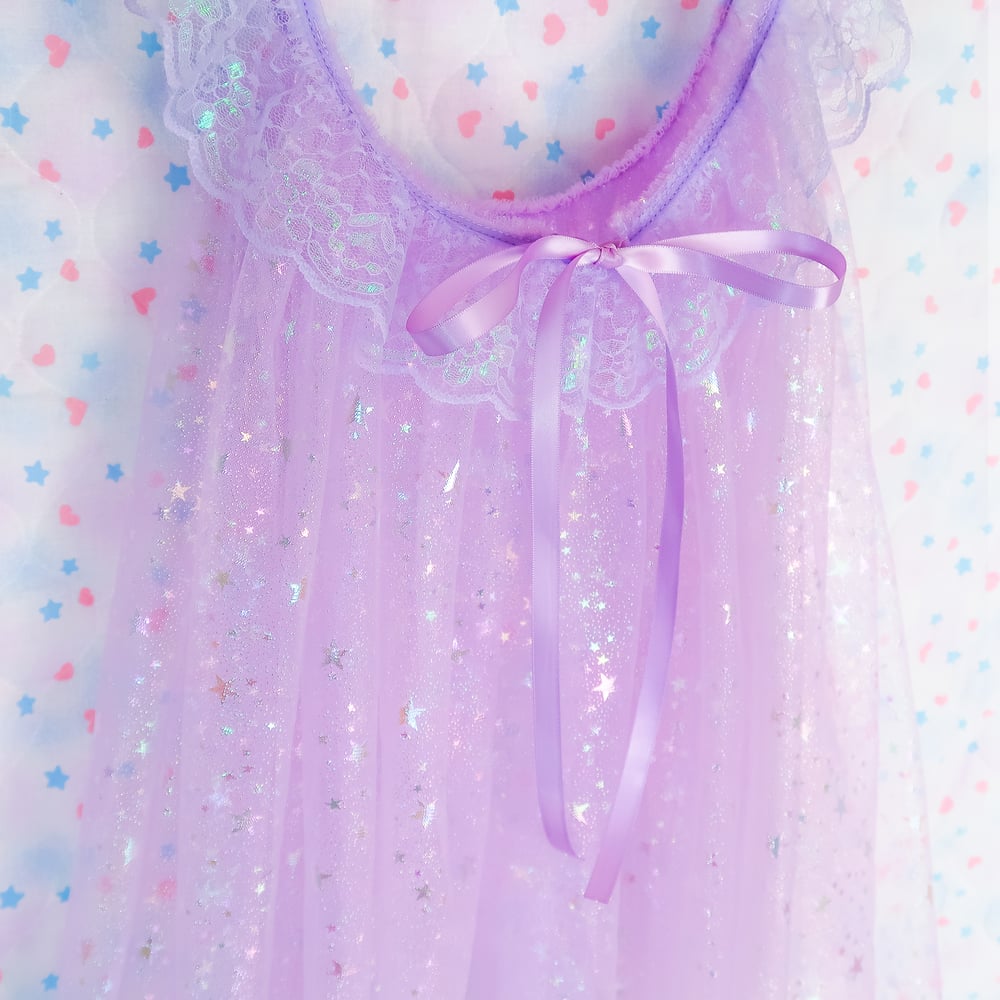 Iridescent Peignoir: Lavender