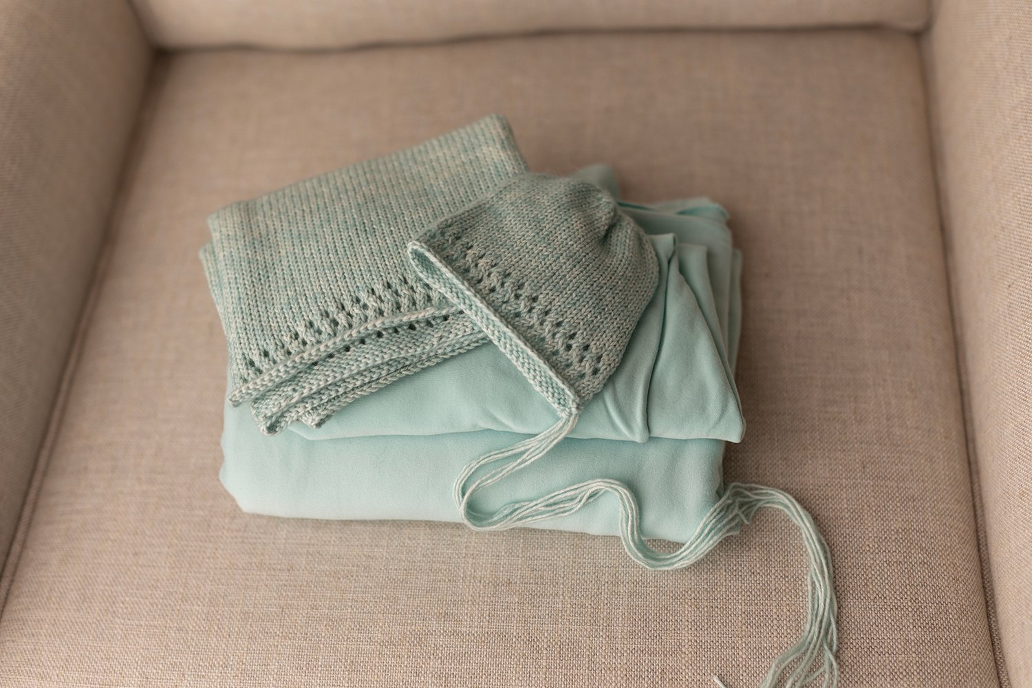 Image of Minty Blue Set w/ Destash Fabric