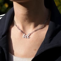 Image 3 de Collier pronom IEL argent