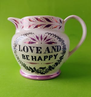 Love and be happy personalised jug