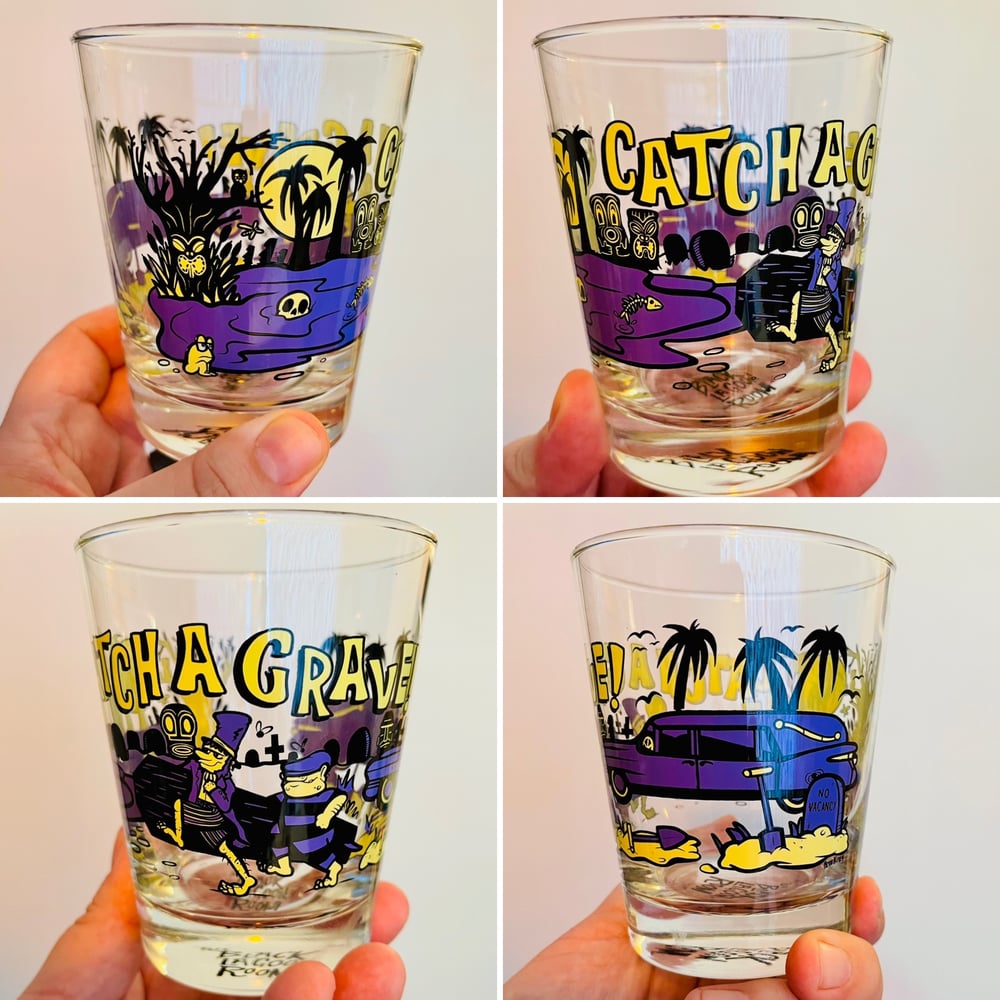 CATCH A GRAVE 15 oz Limited Edition Mai Tai Cocktail Glass