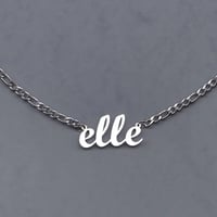 Image 4 de Collier pronom ELLE argent