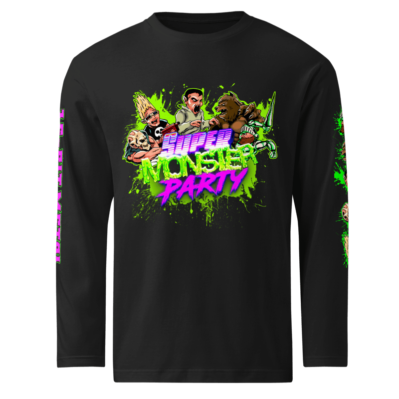 SMP SPLATTER LONG SLEEVE TEE - BLK