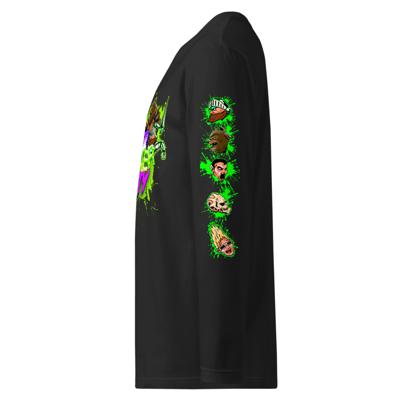 SMP SPLATTER LONG SLEEVE TEE - BLK