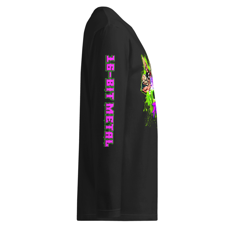 SMP SPLATTER LONG SLEEVE TEE - BLK