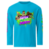 SMP SPLATTER LONG SLEEVE TEE - TEAL