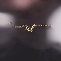 Image 4 de Collier pronom IEL or