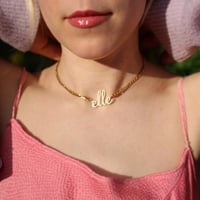 Image 5 de Collier pronom ELLE or